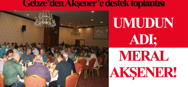 Acur; “Umudun Adı; Meral Akşener!”