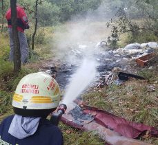 Gebze’de Piknik Alanını Yakıyorlardı