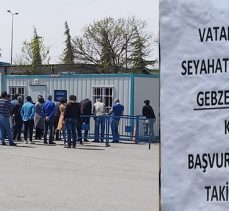 Otogardaki başvuru masası iptal oldu