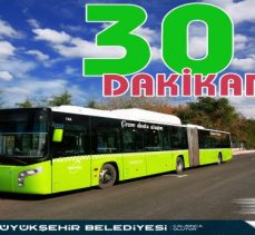 UlaşımPark, Hat 200’ün sefer saatlerini 30 dakikaya indirdiğini açıkladı