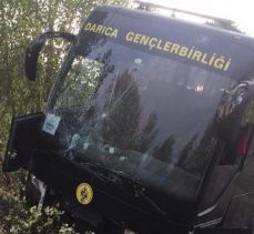 DARICA GENÇLERBİRLİĞİ A.Ş. OTOBÜSÜ KAZA YAPTI!