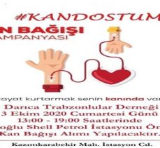 DARICA’DA TRABZONLULARDAN “KAN DOSTUM” KAMPANYASI