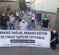 İŞÇİLERDEN EĞİTİME DESTEK YÜRÜYÜŞÜ