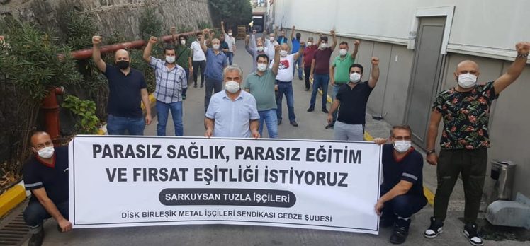 İŞÇİLERDEN EĞİTİME DESTEK YÜRÜYÜŞÜ