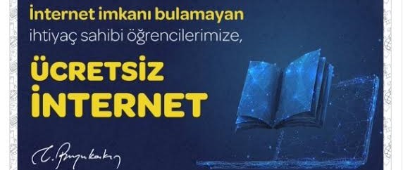 ÜNİVERSİTE ÖĞRENCİLERİNE DE ÜCRETSİZ İNTERNET