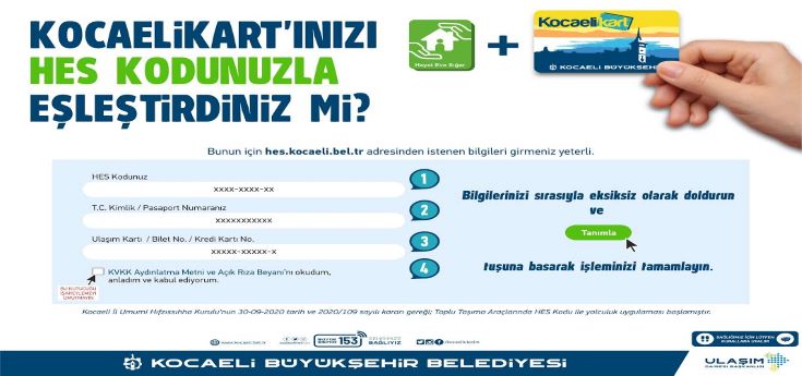 HES KODU OLMADAN ARAÇLARA BİNİLEMEYECEK!