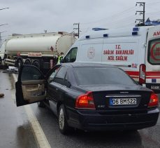 Trafik kazasında iki kişi yaralandı