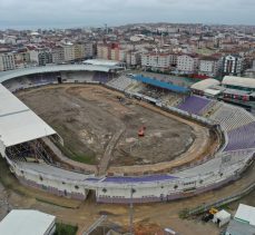 Gebze Stadı’nda zemin hafriyatı kaldırılıyor