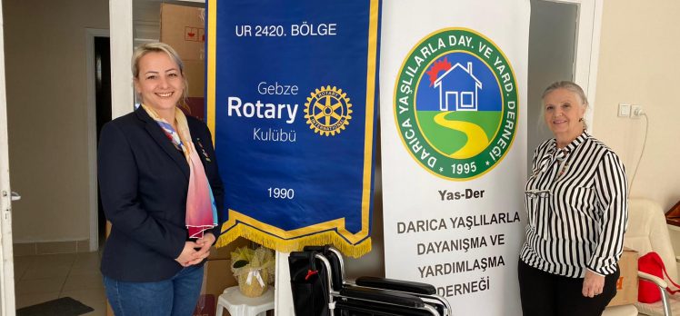 Gebze Rotary Kulübünden Yas-Der’e Tam Destek!