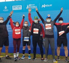 Sportif Kandıralılar İstanbul yarı maratonunda ter döktü