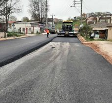 İzmit Solaklar yolu bir günde asfaltlandı