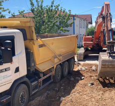 İzmit köy yollarında hummalı çalışma