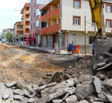 Darıca Battalgazi Caddesi’nde üst yapı çalışması