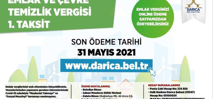 Darıca Belediyesi’nden Emlak vergisi uyarısı