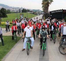 Anne Şehir, temiz çevre ve sağlıklı yaşam için pedal çevirdi