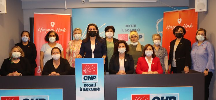 CHP İl Kadın Kolları Başkanı Songül Kaya;“İSTANBUL SÖZLEŞMESİ’NDEN DEĞİL, ÖNÜMÜZDEN ÇEKİLİN”