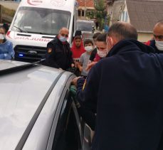 Gebze’de otomobilde kilitli kalan 1,5 yaşındaki Emirhan’ı itfaiye kurtardı