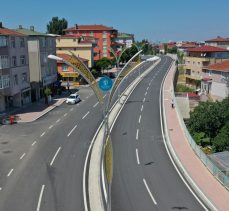 Darıca Cengiz Topel Caddesi’nde yol çizgileri çizildi