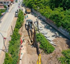 Dilovası Bağdat Caddesinde altyapı çalışması devam ediyor