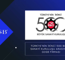 GOSB’DA 9,GEBKİM’DE 8 FİRMA İSO İKİNCİ 500’DE