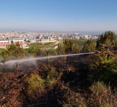 Gebze’de mesire alanında yangın; çam fidanları zarar gördü!