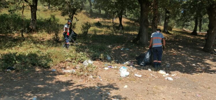 Mesire alanlarında temizlik çalışmaları