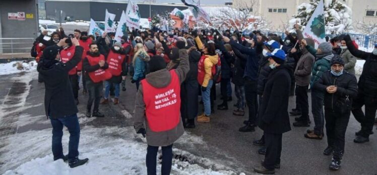 Kocaeli’deki fabrikada işçilere polis müdahalesi