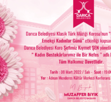 Darıca’da kadınlar günü için özel konser