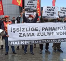 HKP, zamları fatura yakarak protesto etti