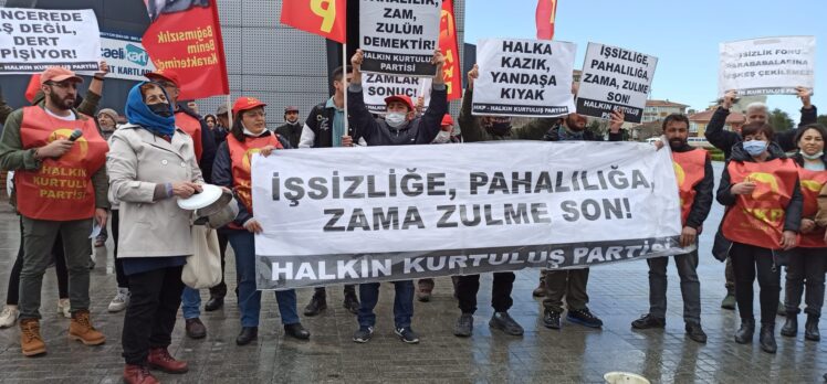 HKP, zamları fatura yakarak protesto etti