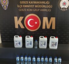 Gebze’de sahte alkol operasyonu