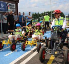 <strong>Trafik Eğitim Parkı’nda ilk ders Başkan Büyükakın’dan</strong>