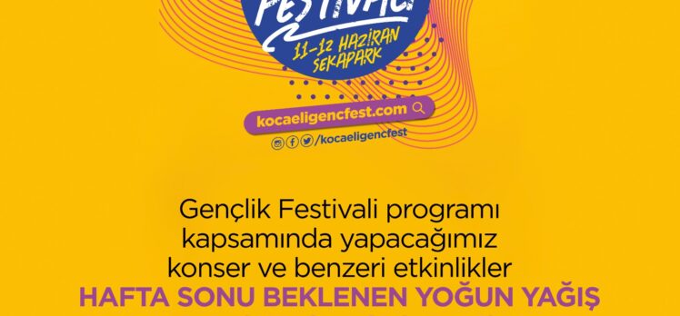 Gençlik festivaline yağmur engeli￼