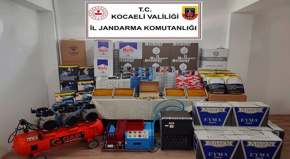 Jandarmadan Gebze’de kaçakçılık operasyonu