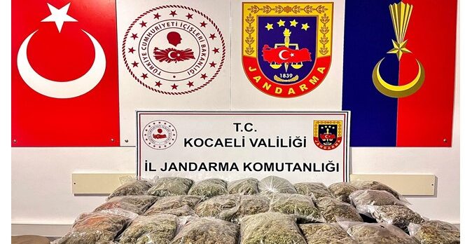 Gebze’de Jandarmadan uyuşturucu operasyonu