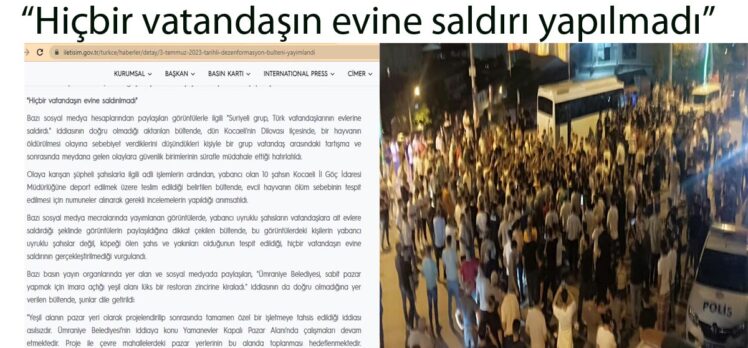 Cumhurbaşkanlığı’dan “Dilovası” açıklaması…