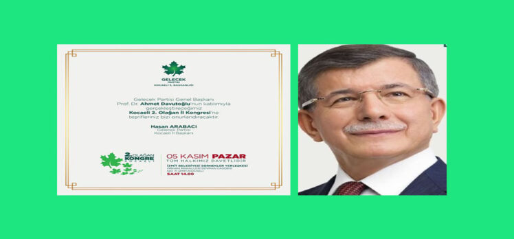 Davutoğlu geliyor