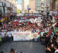 Gebze  Şehit Haniye ve Filistin için meydandaydı…