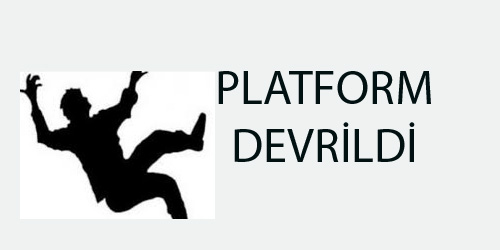 İşçilerin çalıştığı platform devrildi