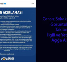 Gebze Belediyesi’nden açıklama….