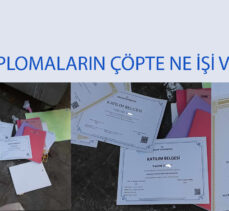 Bu diplomaların çöpte ne işi var?