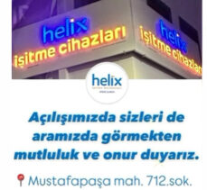 Helix İşitme cihazları 10 Ocak Cuma günü açılıyor